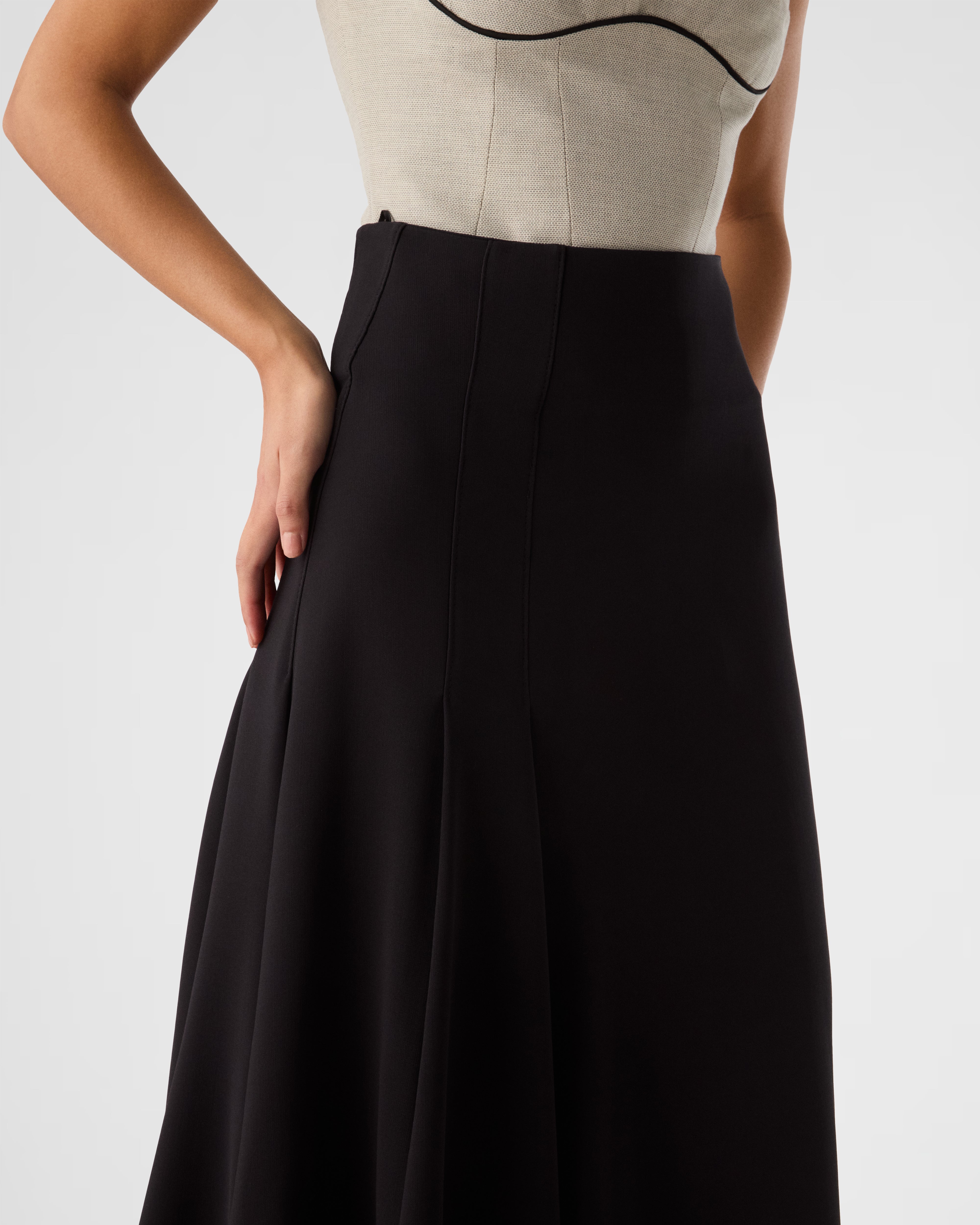 Stella a-line midi skirt