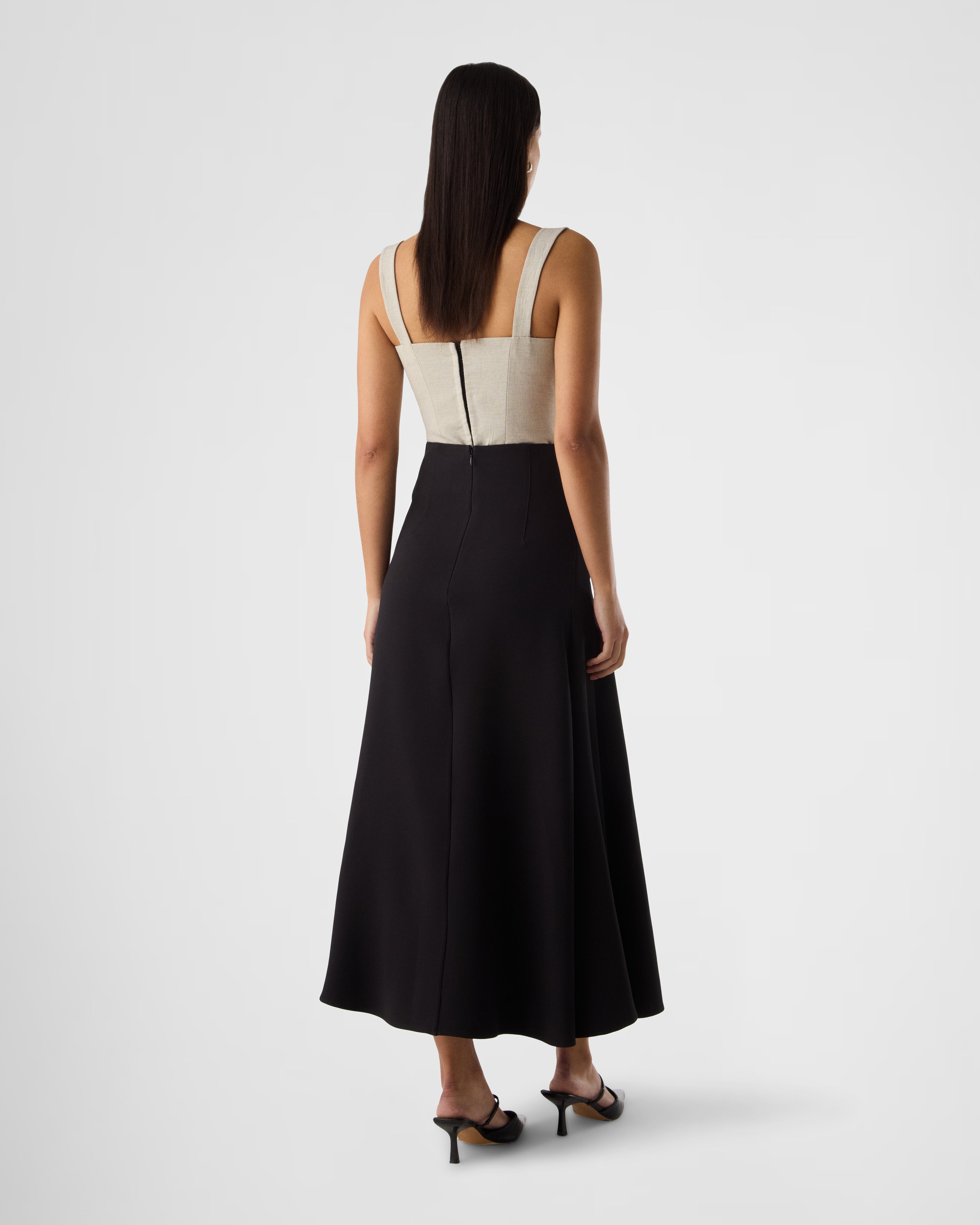 Stella a-line midi skirt